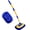 Blue-001, variant on 15°Curved Chenille Car Wash Brush Mop with Long Handle(Yellow)
