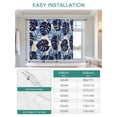 thumbnail image 6 of Blue Palm Leaves Tie Up Curtains for Windows 45 Inch Length Balloon Curtains Kitchen Adjustable Balloon Window Shade Farmhouse Summer Beige Tropical Plants Tie Up Bathroom Curtain Window 34"x45", 6 of 6
