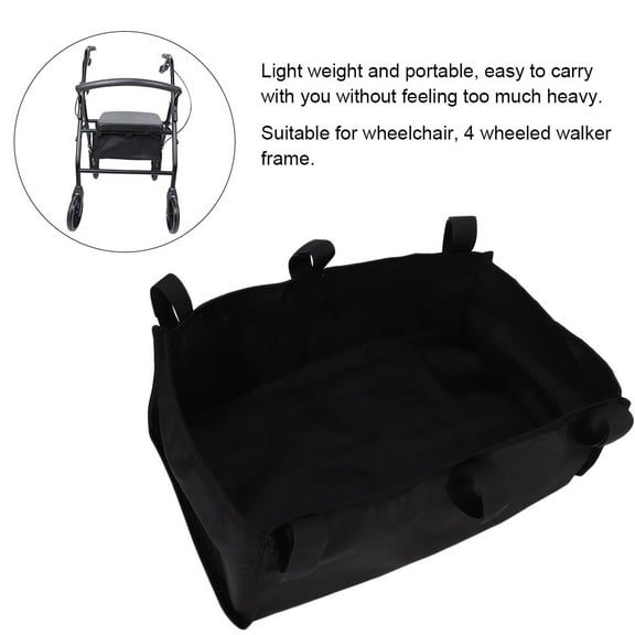 Walker Storage Bag,4 Wheeled Walker Rollator Wheelchair Frame Replacement Storage Bag