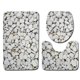 thumbnail image 1 of Juego de alfombras de baño con estampado de piedra 3D, alfombrillas de baño antideslizantes, alfombrillas decorativas para asiento de inodoro, alfombra 3 piezas seitruly JJ25267-01, 1 of 6