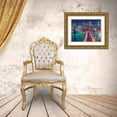 thumbnail image 3 of Frank, Assaf 32x25 Gold Ornate Wood Framed with Double Matting Museum Art Print Titled - Streets of Manhattan city, 3 of 4