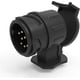 thumbnail image 1 of 12V 13 to 7 Pin Trailer Towbar Socket Adapter, Waterproof Plastic Trailer Connector Plug for Car Caravan Truck, Commercial Vehicle Trailer, Trailer Ad, 1 of 5