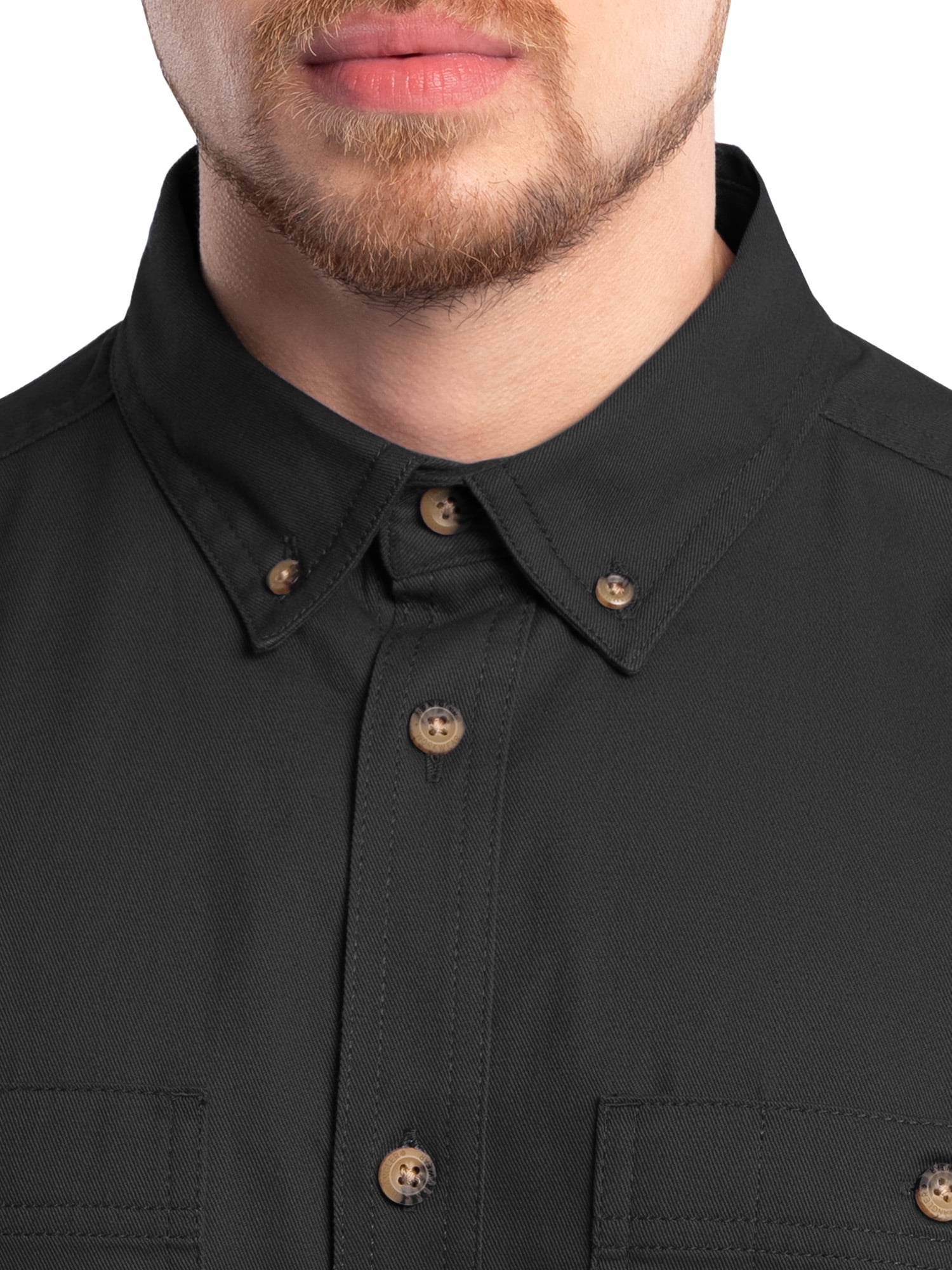 Wrangler Workwear Men’s Short Sleeve Durable Twill Pen Pocket Work Shirt, size S-3XL
