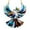 N, variant on Moonsky 8in Bird Suncatcher Crystal Sky Stained Art Acrylic Bird Window Hanging Decor 7.9IN
