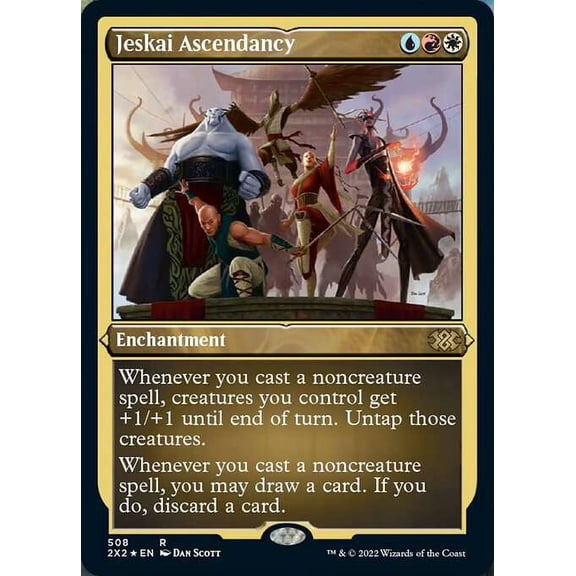 MtG Double Masters 2022 Rare Jeskai Ascendancy (Etched Foil-Only Cards) #508