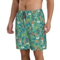 thumbnail image 2 of Logiee Mushrooms and Flowers Print Mens Swim Trunks Quick Dry Board Shorts,Breathable Hawaii Beach Shorts Swimwear Bathing Suits-Large, 2 of 6