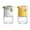Green+Yellow, variant on Spice Shaker Bottles,0.5g One Press Salt Dispenser,1 Pack Clear Seasoning Dispenser,Glass Salt and Pepper Shakers,for Kitchen Cooking Camping,Airtight and Moisture Proof,for Salt, Pepper, Sugar