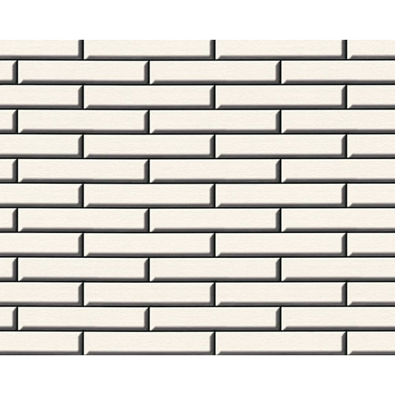 Concord Wallcoverings Textured Wallpaper Geometric Modern Featuring Bricks Wall, Black Cream, 21 In x 33 Ft (56 sq. ft), 342781