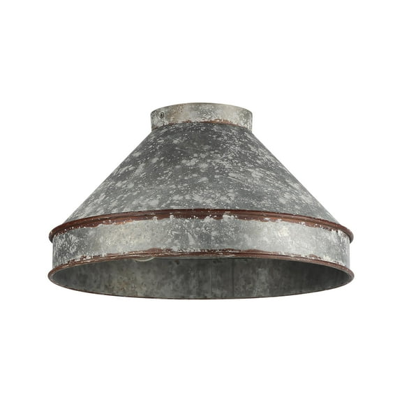 Wry Lighting Jasper 2-light Flush Mount in Antique Black Iron