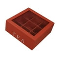 thumbnail image 3 of Jewelry Organizer Tea Box Storage Organizer Wood Jewelry Box Transparent Lid for Tea Enthusiasts Home Use, 3 of 9