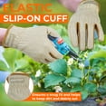 thumbnail image 6 of HANDLANDY Leather Gardening Gloves for Women, Breathable Ladies Leather Garden Yard Gloves Best Gift for Gardeners, 6 of 7