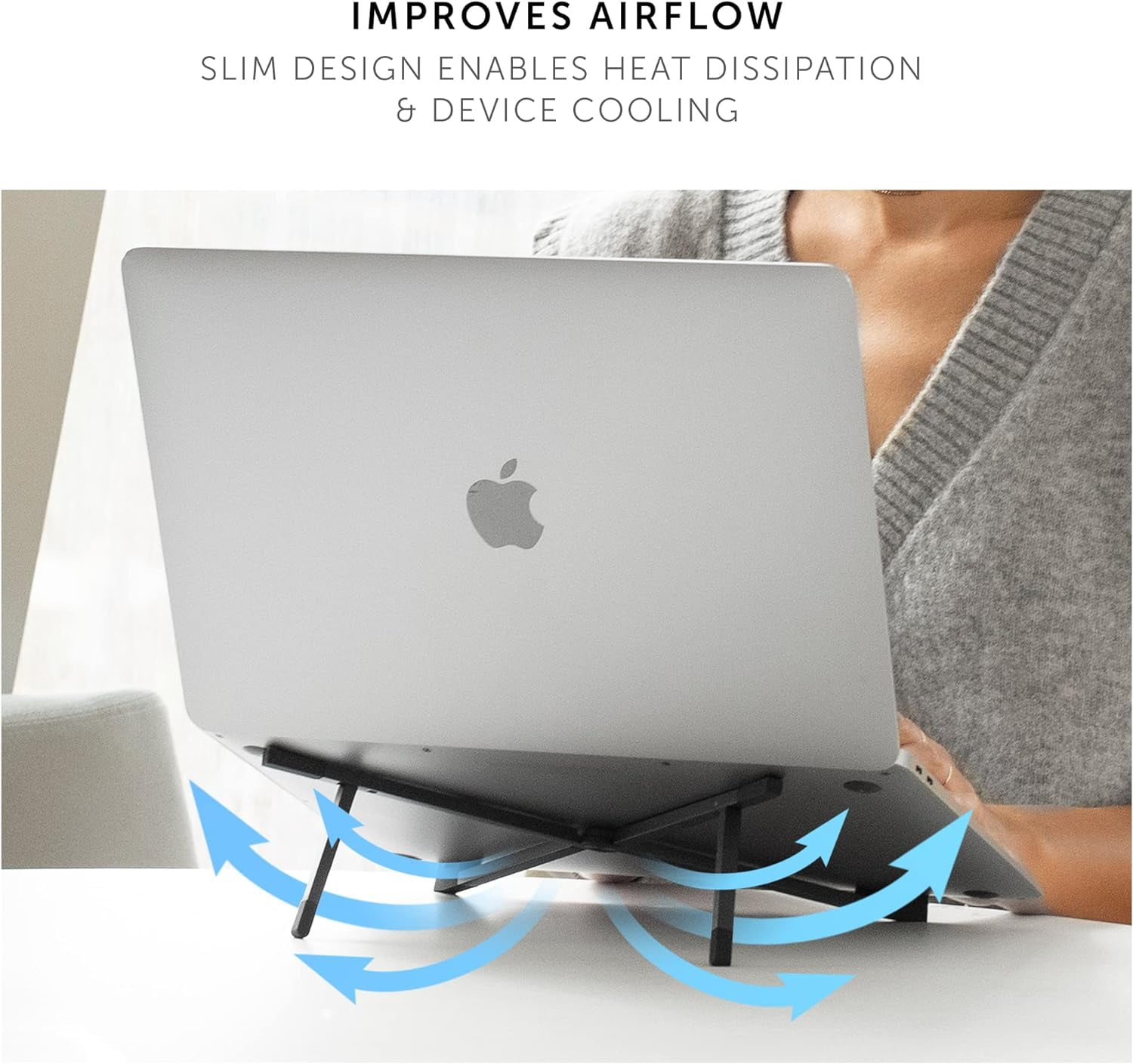 Native Union Fold Laptop Stand – Ultra-Slim Foldable & Portable Stand – for MacBooks & Tablets