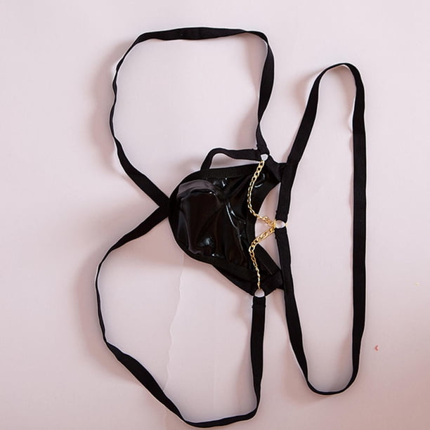 calzoncillos , para hombre calzoncillos lencería de tiro bajo, Panties con suspensorio sin entrepierna,Vendaje elástico para hombre G para mariquita,Cintura baja Baoblaze calzoncillos tanga