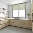 thumbnail image 6 of Sage Green Sheer Curtains Valances for Windows Minimalist Abstract Modern White Art Chiffon Kitchen Valances for Cafe, Rod Pocket Voile Window Treatments Curtains for Living Room Bedroom, 54"x18", 6 of 9