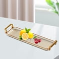 thumbnail image 6 of kowaku Light Brown Dining Table Multipurpose Decorative Candle Holder Tray, 6 of 10