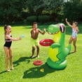 thumbnail image 2 of Play Day Inflatable Dinosaur Ball Toss Pool Game, Green, for Kids, Age 3 and up, Unisex, 2 of 5