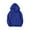 Blue, variant on Pullover Hooded Sweatshirt Unisex Casual Long Sleeve Solid Basic Design Kangaroo Pocket Comfortable Fit Top for kids