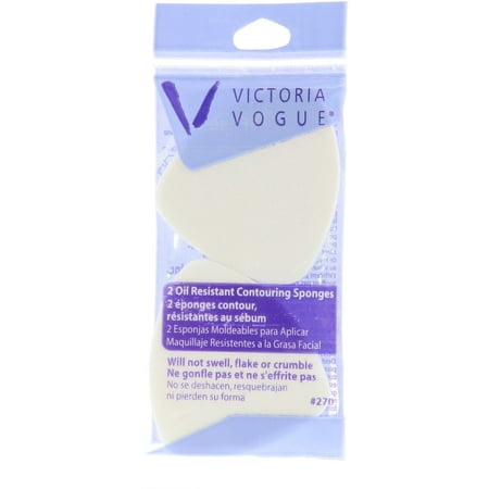 2 Pack - Victoria Vogue Perfect Finish Oil Resistant Contouring Sponge 6 ea