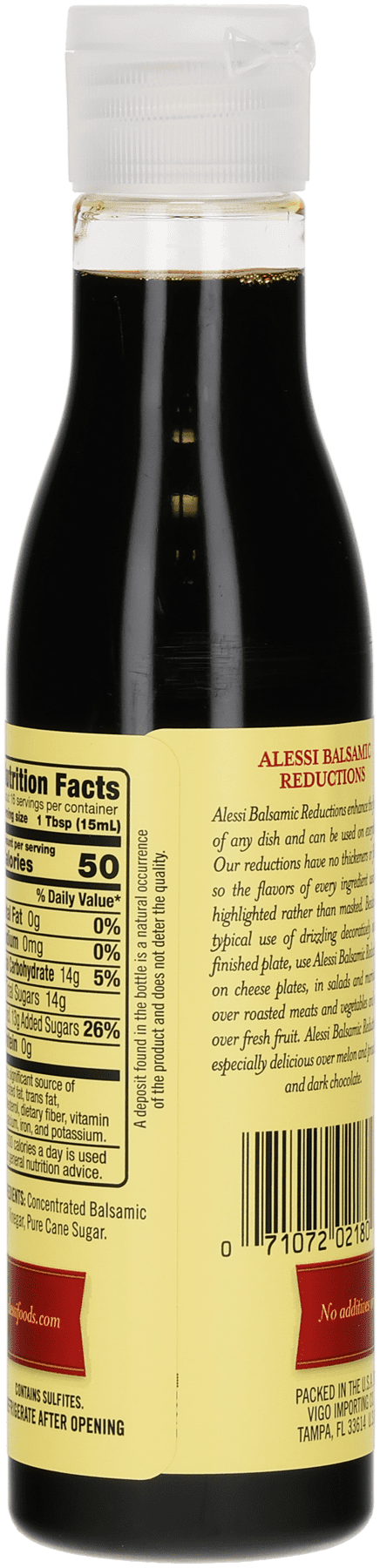(2 pack) Alessi Premium Balsamic Vinegar Reduction, Traditional Balsamic, 8.5 fl oz