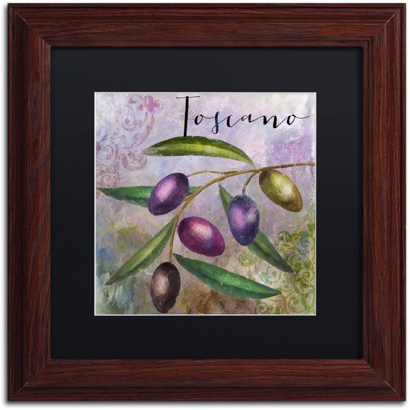 Trademark Fine Art "Olivia II" Canvas Art by Color Bakery Black Matte, Wood Frame