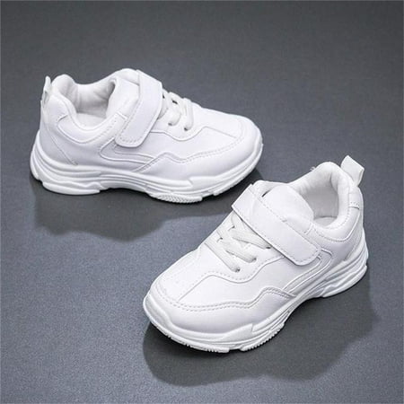 

ANXINDAXZ Children Sneakers Black White Pu Leather 26-37 Leisure Boys Girls Casual Shoes Waterproof Fashion Four Season Kids Trainers