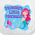 thumbnail image 4 of Inktastic Mommy's Little Mermaid Girls Baby Bib, 4 of 4