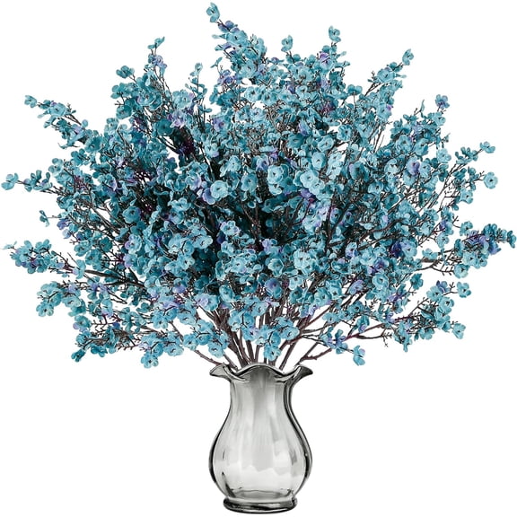 15 Pcs Babys Breath Artificial Flowers Gypsophila Bouquets Bulk Real Touch Fake Silk Flowers for Home DIY Floral Arrangement Table Centerpiece Fall Thanksgiving Autumn Decoration