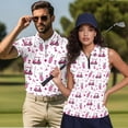 thumbnail image 6 of Uorisanigo Golf Cart Matching Couple Outfits Golf Shirts for Men Quick Dry Short Sleeve Shirts for Work Athletic and Women's Sleeveless Golf Tennis Shirts Zip Up Workout Tank Tops, 6 of 8