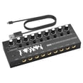 thumbnail image 1 of Mini Audio Mixer 6 8 Channel Line Mixers Stereo For Microphone Guitar Bass 8 Channel, 1 of 9