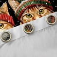 thumbnail image 4 of jejeloiu Pet Animal Cat Curtains and Drapes,Kawaii Kitten Black Out Curtains,Merry Christmas Curtains Pack of 2 (52x63 Each) For Boys Girls,Lightweight Room Decor, 4 of 6