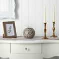 thumbnail image 3 of Nearly Natural 6" Traditional Regal Round Stone Vase with Gold Accents, 3 of 3