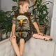 thumbnail image 4 of Balery Vintage Pattern Bald Eagle Conjunto de Pijama Infantil de Manga Corta con Estampado – Ropa de Dormir de Algodón Suave-XX-Large, 4 of 6