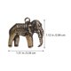 thumbnail image 2 of WASHWEPE 3Ud Llavero Elefante Dorado En Latón Ligero Y Duradero Para Uso Diario, 2 of 6