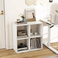 thumbnail image 2 of Costway 4-Cube Open Bookshelf with Anti-tip Kits Home Modern Style Storage Shelf for Study White, 2 of 10