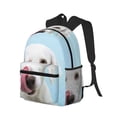 thumbnail image 2 of Vsdgher Puppy Licks Nose Print Unisex Large Capacity Bookbag Schoolbag Casual Daypack for High School/College/Teens/Travel/Work, 2 of 8