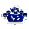 thumbnail image 6 of Zhaomeidaxi 6 Pcs/Set 1:12 Scale Miniatures Porcelain Tea Cup Set Miniature Porcelain Tea Cup Set for DIY Toys, 6 of 6
