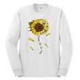 thumbnail image 2 of You Are My Sunshine Skull And Sunflower Inspirational/Christian Mens Long Sleeve Shirt, White, Large, 2 of 3