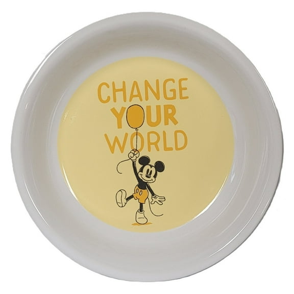 Disney Parks Mickey Mouse "Change Your World" 7.5-inch Pet Bowl