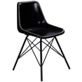 thumbnail image 1 of Beaumont Lane Metropolitan Living Leather Side Chair in Black, 1 of 8