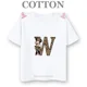 thumbnail image 3 of Camiseta de algodón con el alfabeto de Disney Mickey de la A a la Z, moda de verano para niños y niños, camisetas informales de cuello redondo y manga corta, 3 of 5