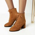 thumbnail image 4 of Summer Saving Clearance AXXD High-Heels Mid Mid-Calf Boots, Ladies Fall Autumn Daily Booties Slip On Shoes Women Slouch Knee-High Knee High Boots women Shoes For Clearence, 4 of 5