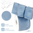 thumbnail image 2 of Cinta DINDOSAL Dusty Blue con alambre de 2,5 cm x 10 m para Navidad, 2 of 7