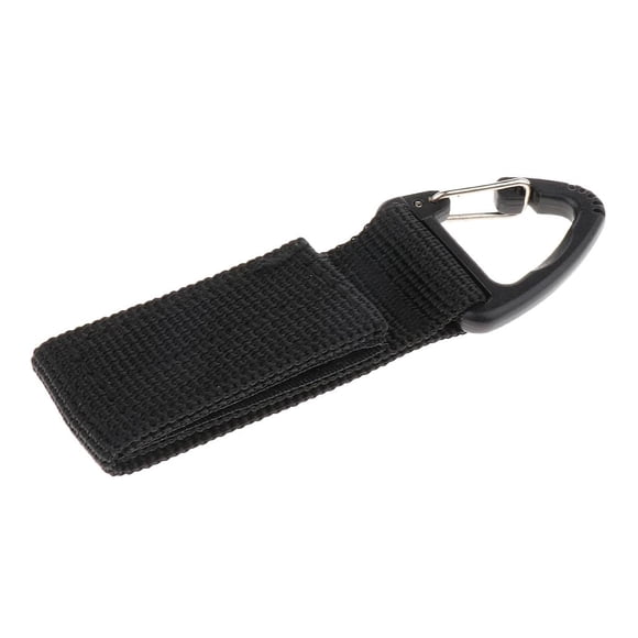 Correas Macarena de Nylon Fuerte Clip de Mosquetón Triangular Negro