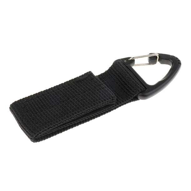 Mochila táctica para senderismo al aire libre con cinturón de nailon Molle y gancho triangular Negro
