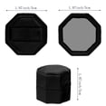 thumbnail image 4 of Octagon Premium Velvet Double Ring Box for Wedding Ceremony(Black), 4 of 7