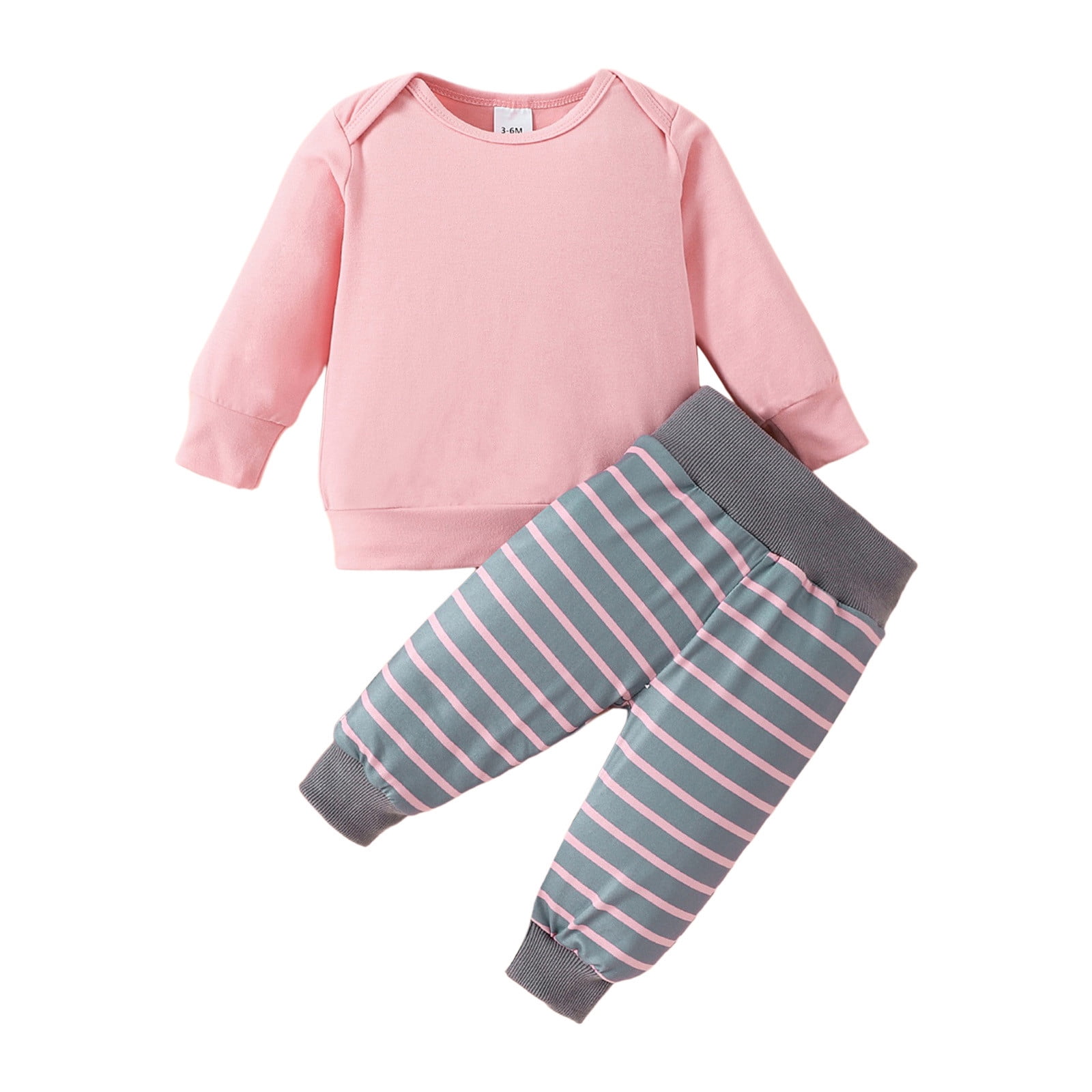 nsendm Big Kid childrenscostume Cute Fall Outfits for Teen Girls Newborn Baby Girls Cute Clothes Solid Long Sleeve Sweatshirt Tops Teen Outfits Girls