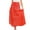 Orange, variant on CHUMUD Womens Linen Skirts Elastic High Waist Boho Maxi Skirt Swing Tiered A-Line with Drawstring Fashion Beach Vacation Summer Wear