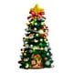 thumbnail image 2 of 10 in DIY handmade Lighted Mini Christmas Tree Small Desktop Christmas Tree With 20 LED Cones And Christmas Decorations, 2 of 6