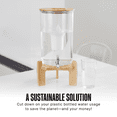 thumbnail image 3 of Invigorated Water pH Recharge Glass Alkaline Water Filter Dispenser, 2.25 Gallon, 1 Filter, 3 of 10