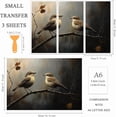 thumbnail image 2 of Juego de 3 calcomanías de pájaros para muebles y manualidades, 15 x 30 cm, con 1 raspador., 2 of 9